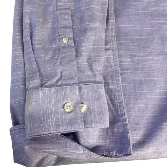Apt 9 Regular Fit Button Up Dress Shirt Mens Medium Purple New - Picture 5 of 8